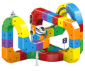 Magnetic Building Block Track Car Set DIY Construction Racing Track