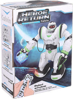 Hero Return Calvin Remote Control Robot Toy with Lights & Sounds for Kids