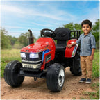 Toyzone Licensed Mahindra Electric Tractor Rechargeable Ride on with 12V 12AH Battery LED Lights, MP3 Music-USB
