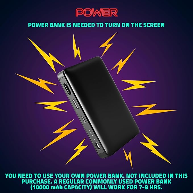 Hookaba Urban Buzz LED Backpack 17L Smart Display Bag App Controlled, Programmable Screen & Water Resistant | Unisex Daypack