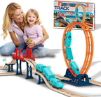 Luxury Funny Worlds Track City Railway Train Set, DIY Building Track