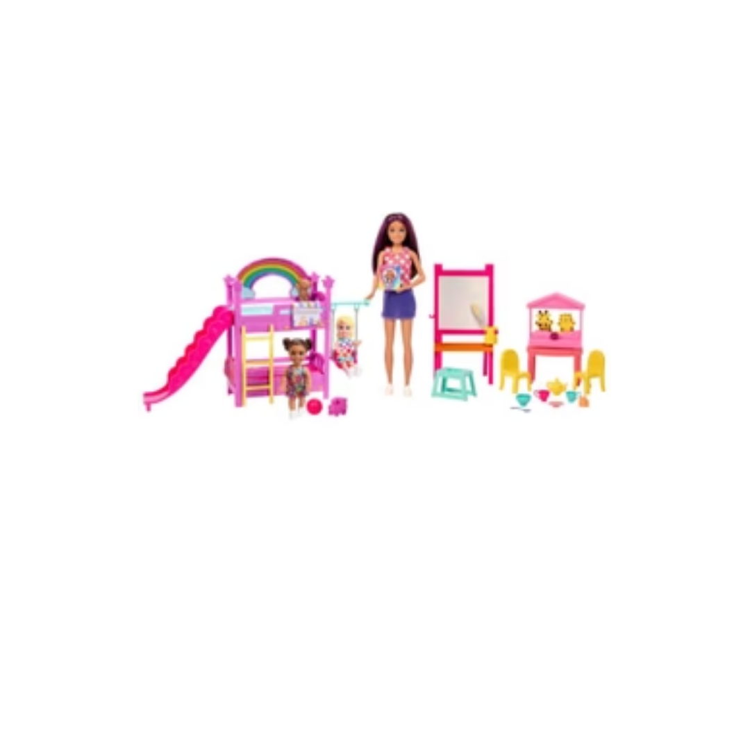 Mattel Barbie Skipper Babysitters Inc. Ultimate Daycare Playset With 3 Dolls, Furniture & 15+ Accessories