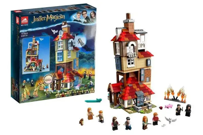 Magic Wizard House Building Blocks Set 1079 Pieces Fantasy Castle Construction Toy Ages 6+