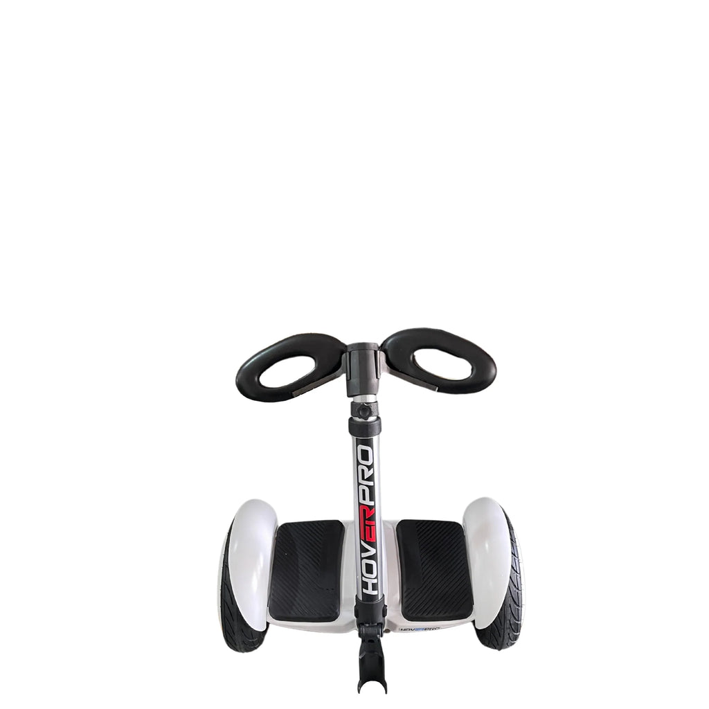 Hoverpro Self-Balancing Scooter with Adjustable Handle Bar – White Hybrid Duo Miniseg White with Handle Hoverboard