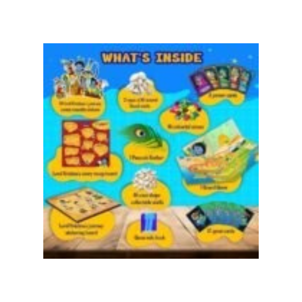 Kreeda Krishnaleela  2-in-1 Board Game for Kids & Adults Reusable Stickering Activity  Lord Krishna Story
