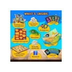 Kreeda Krishnaleela  2-in-1 Board Game for Kids & Adults Reusable Stickering Activity  Lord Krishna Story