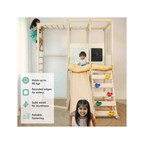 Curious Cub Wooden Playloft + Jungle Gym