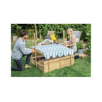 Plum Toys Wooden Sandpit With Canopy - Natural
