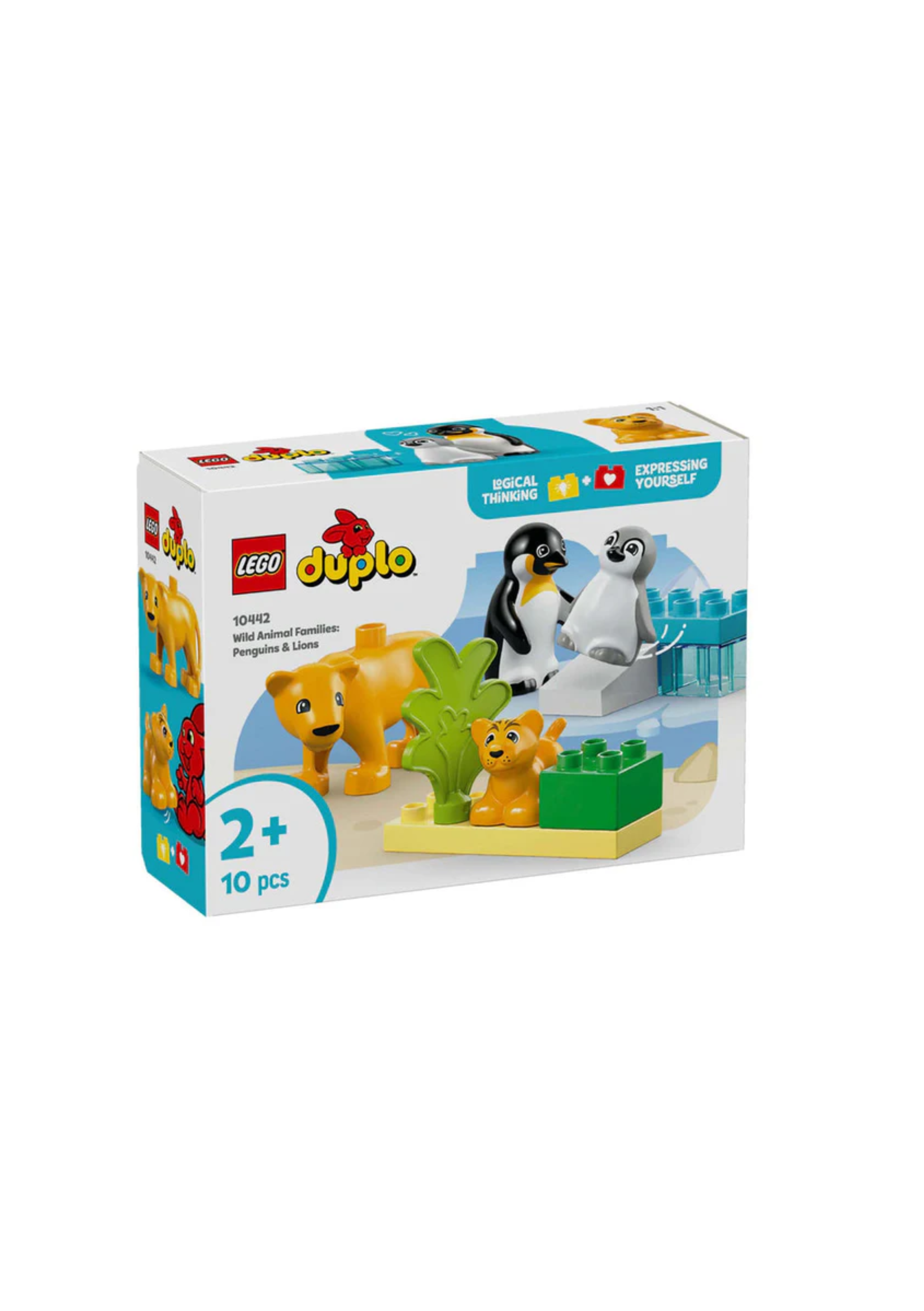 Lego 10442 Duplo Wild Animal Families Penguins & Lions (10 Pieces)