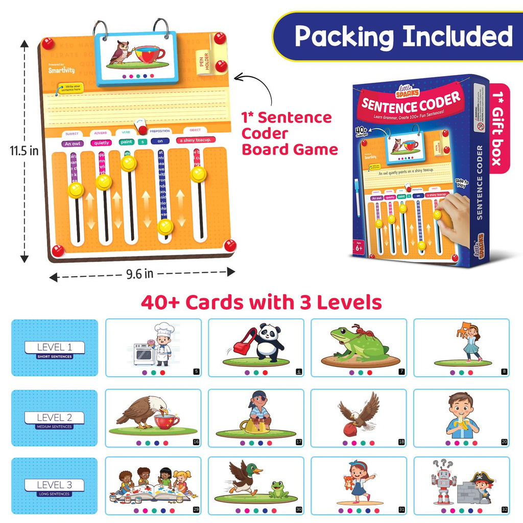 Smartivity Sentence Coder – Educational Grammar Game