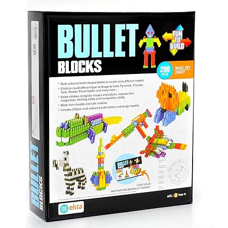 EKTA Bullet Blocks Basic Set Game, 200pcs