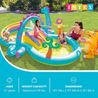 Intex Inflatable Dinoland Play Center, an inflatable water slide play Tub (57135)