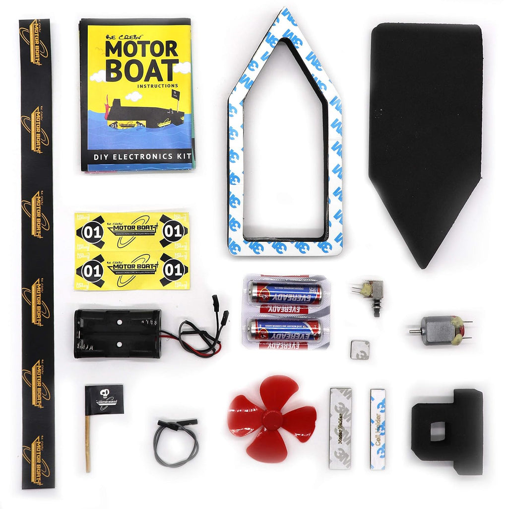 Be Cre8v STEM Based Motor Boat Educational DIY kit
