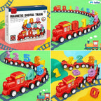 Magnetic Digital Number Train Toy – 21 Pcs Educational Learning Set for Kids 3+