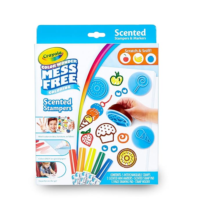 Crayola Color Wonder Scented Stampers for Kids, No Mess Markers