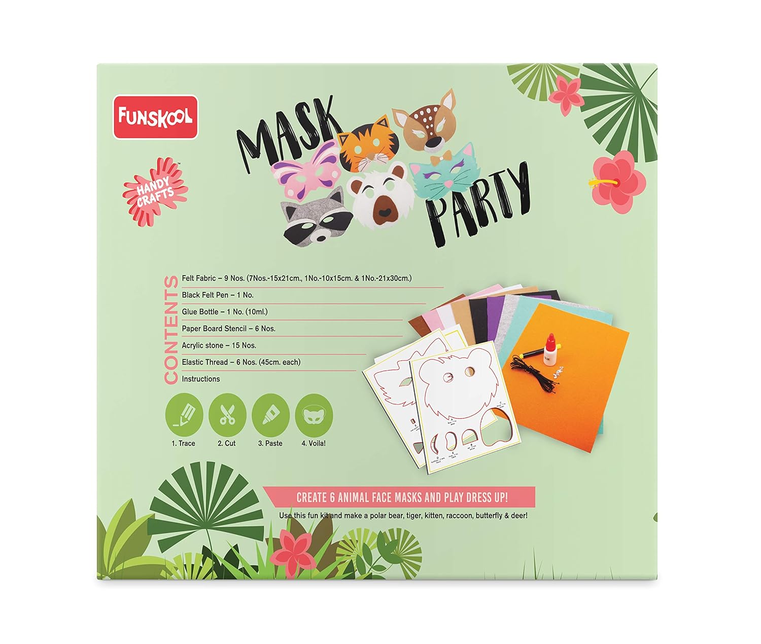 Funskool Handycrafts Mask Party , DIY face masks kids
