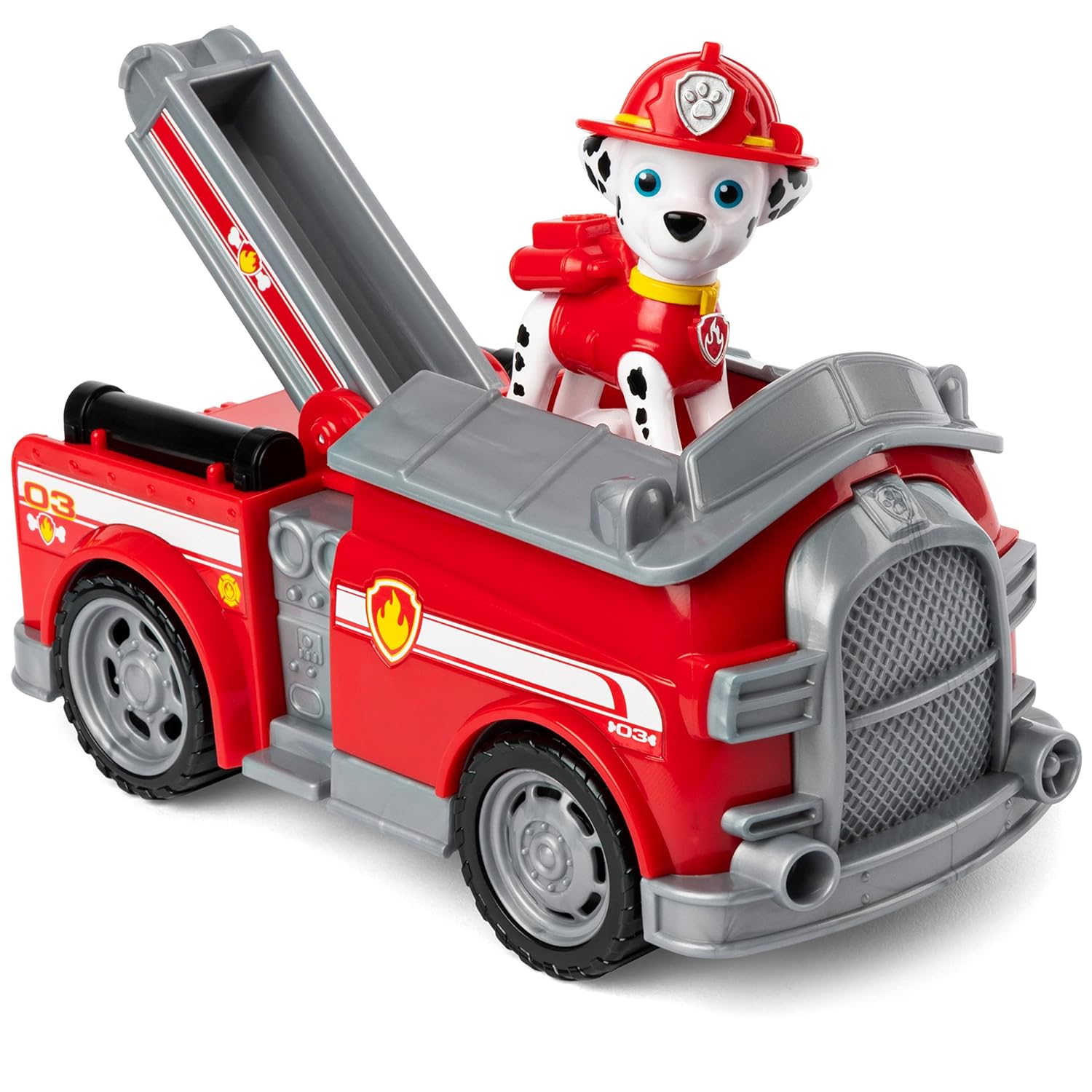 Win Magic Paw Patrol Marshall Fire Engine Vehicle with Collectible Figure