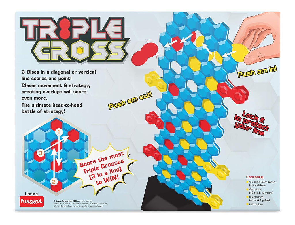 Funskool Games Triple Cross The shapeshifting strategy Game