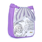 Mirada Mermaid Drawstring Sack Soft Plush Bag Color Your Own Bag