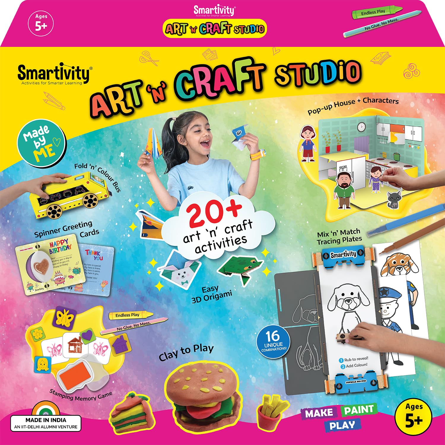 Smartivity 20 In 1 Art And Craft Kit Birthday Gift