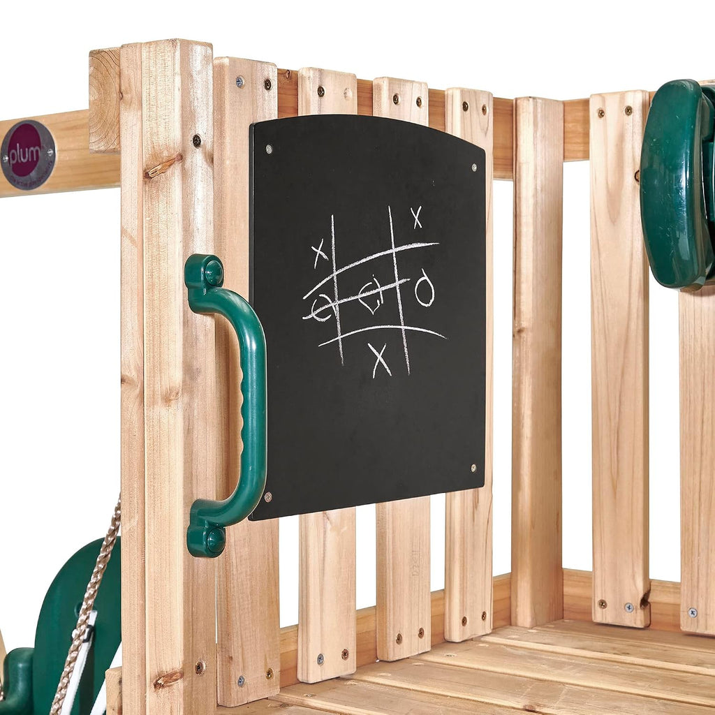Plum Junior Wooden Activity Centre with Baby Swing & 4ft Slide | Outdoor Playset for Kids Ages 12 Months+