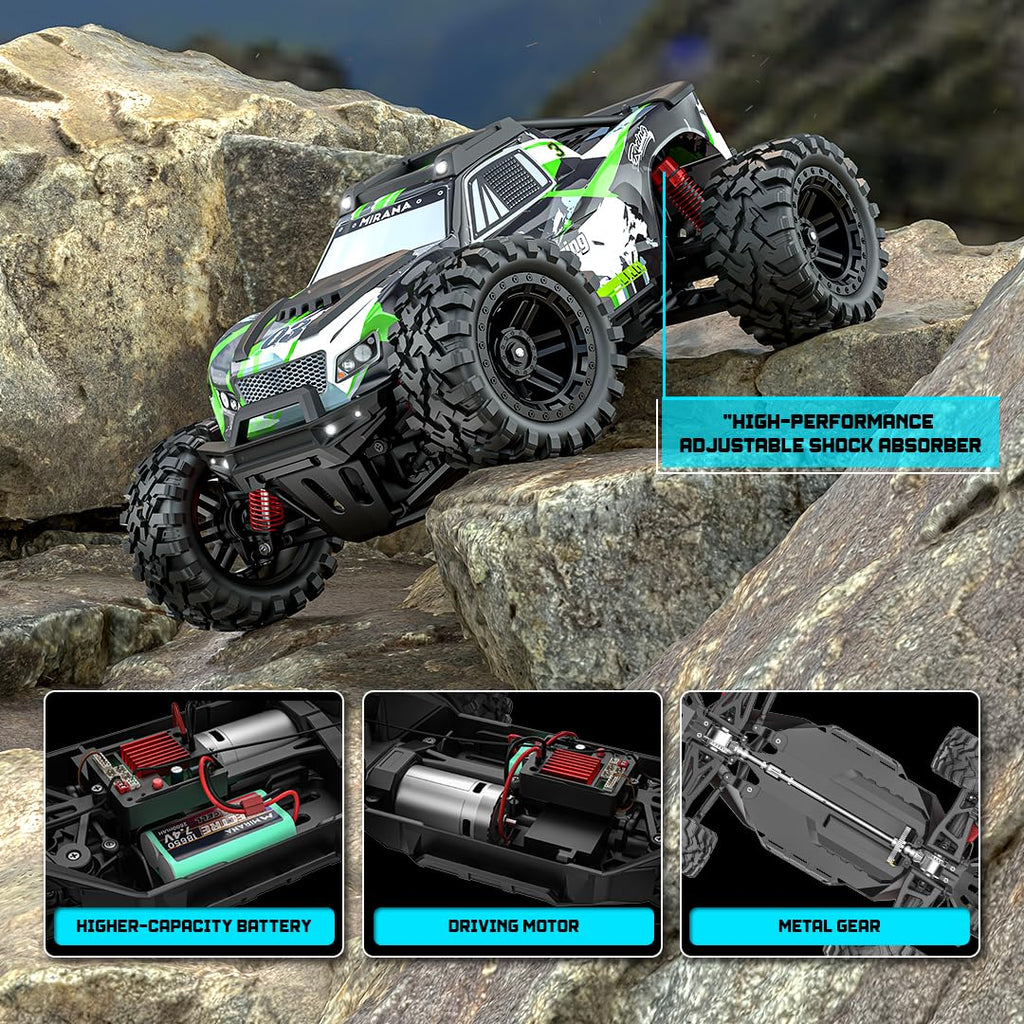 Mirana Spectre 4x4 High-Speed Remote Car Adventure Truck 50km/h Green