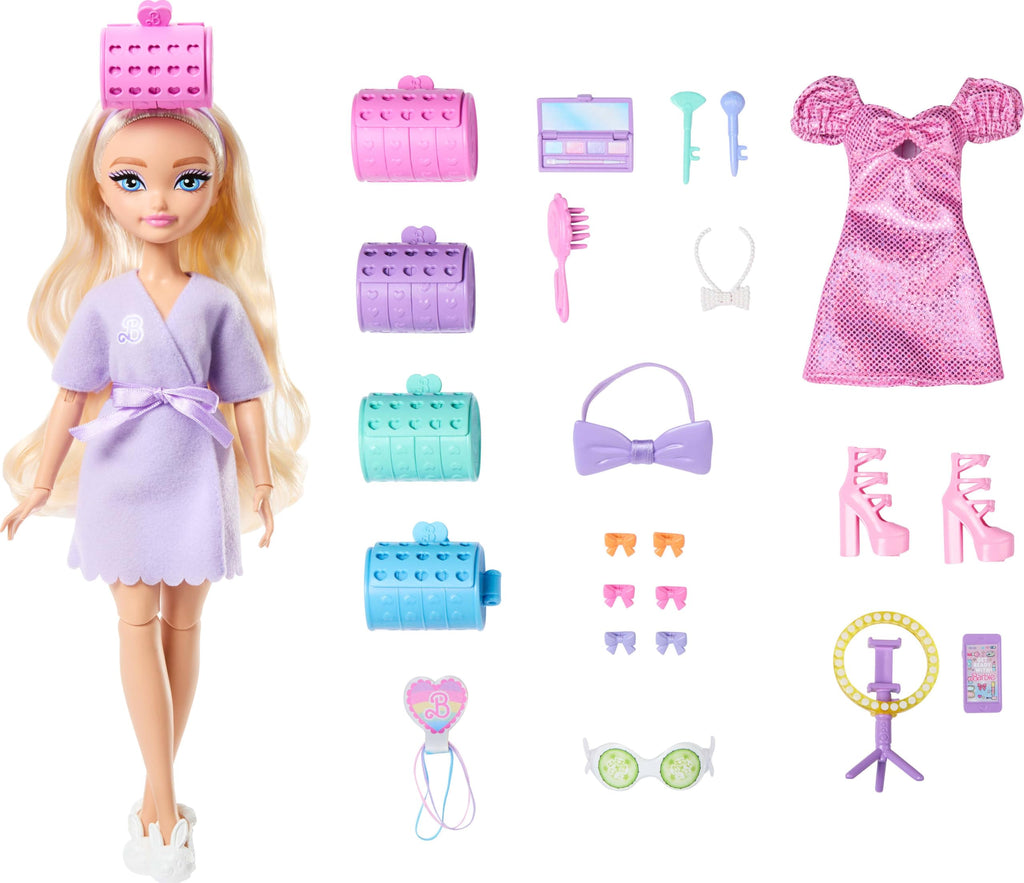 Mattel Barbie Dream Besties Barbie Malibu Doll & Accessories, Posable Fashion Doll & Themed Pieces