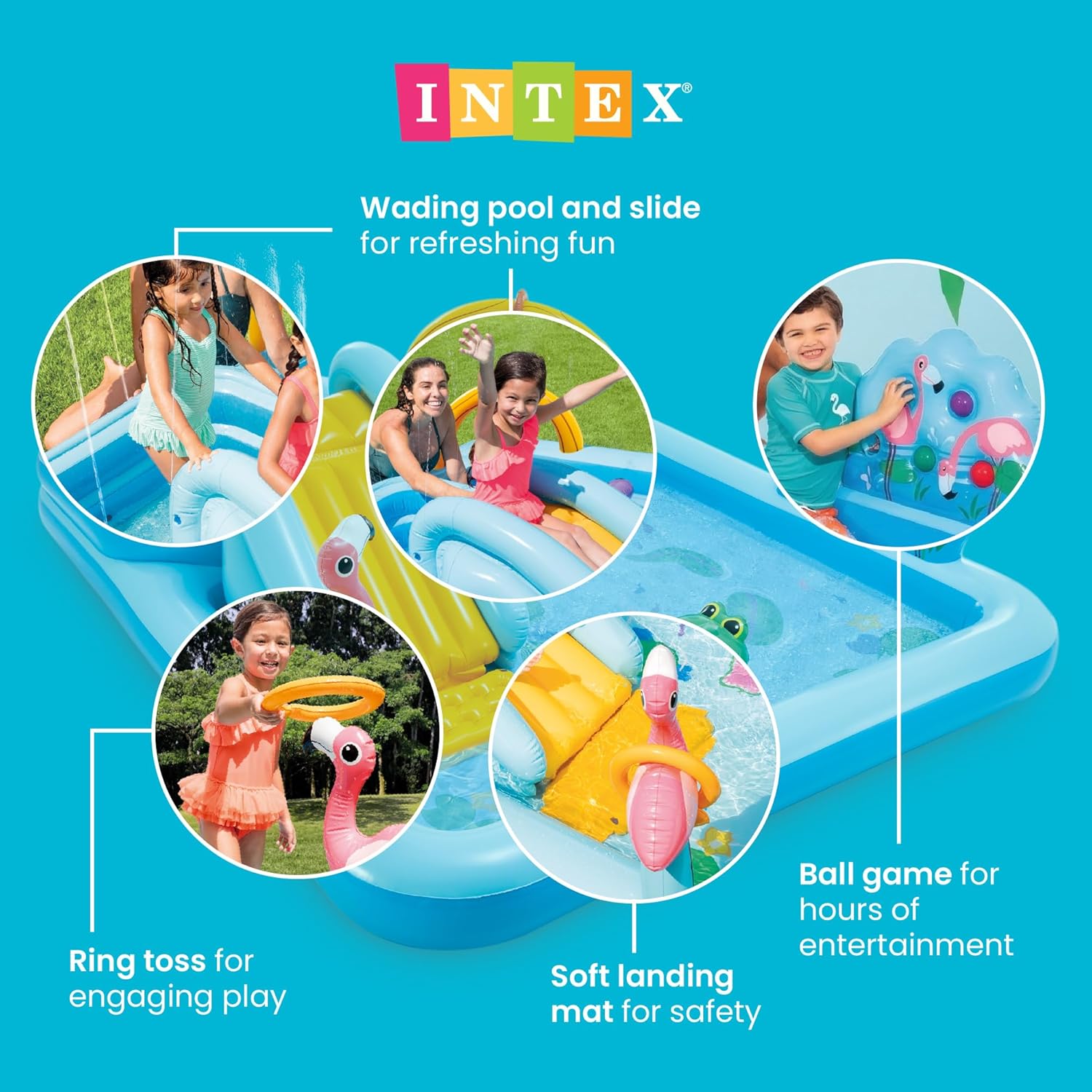 Intex Jungle Adventure Inflatable Play Center Swimming Pool (57161)