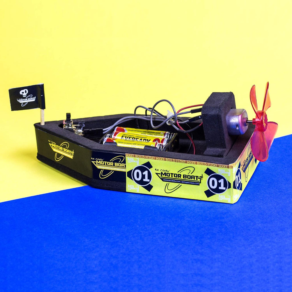 Be Cre8v STEM Based Motor Boat Educational DIY kit