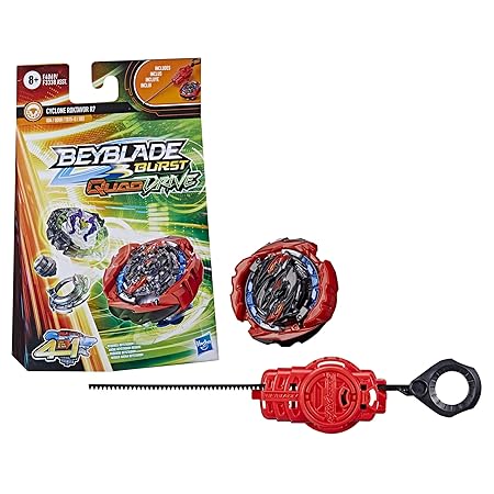 Funskool Burst QuadDrive Cyclone Roktavor R7 - Stamina/Defense Type - Beyblade Spinning Top