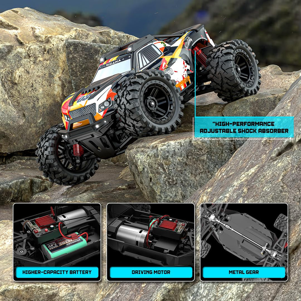 Mirana Spectre 4x4 High-Speed Remote Car Adventure Truck 50km/h Orange