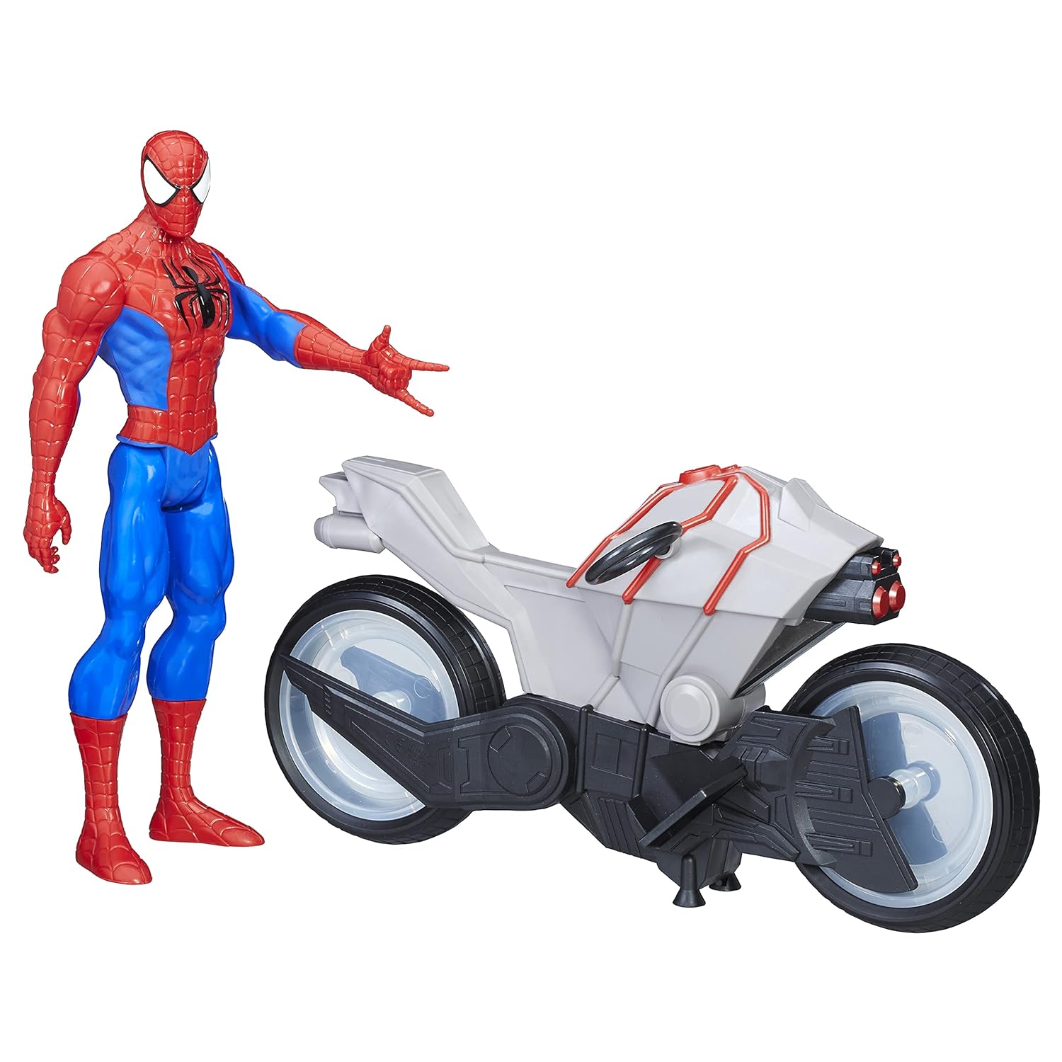 Marvel Spider-Man Titan Hero Series Spider-Man Figure with Spider Cycle