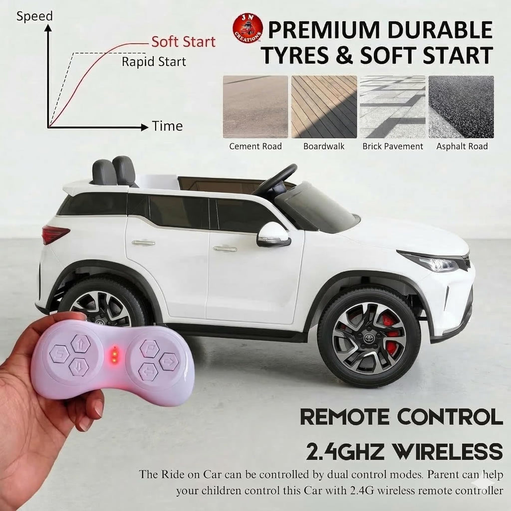 Rainbow Toys Battery Oprated 12V Fortuner Legender Car Kids Ride On Car