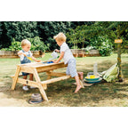 Plum Surfside Wooden Sand & Water Picnic Table for Kids | 2-in-1 Outdoor Activity Table | 2 Years+