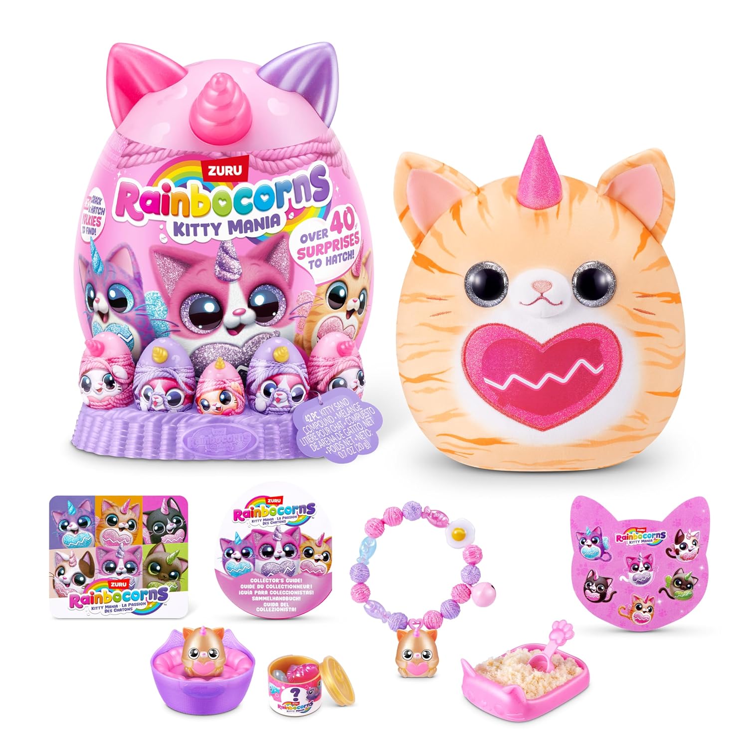 ZURU Rainbocorns Kitty Mania Surprise Egg – Over 40 Surprises to Hatch