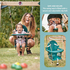 Plum Junior Wooden Activity Centre with Baby Swing & 4ft Slide | Outdoor Playset for Kids Ages 12 Months+
