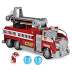Win Magic Paw Patrol Marshalls Transforming Movie City Fire Truck with Extending Ladder, Lights, Sounds and Action Figure