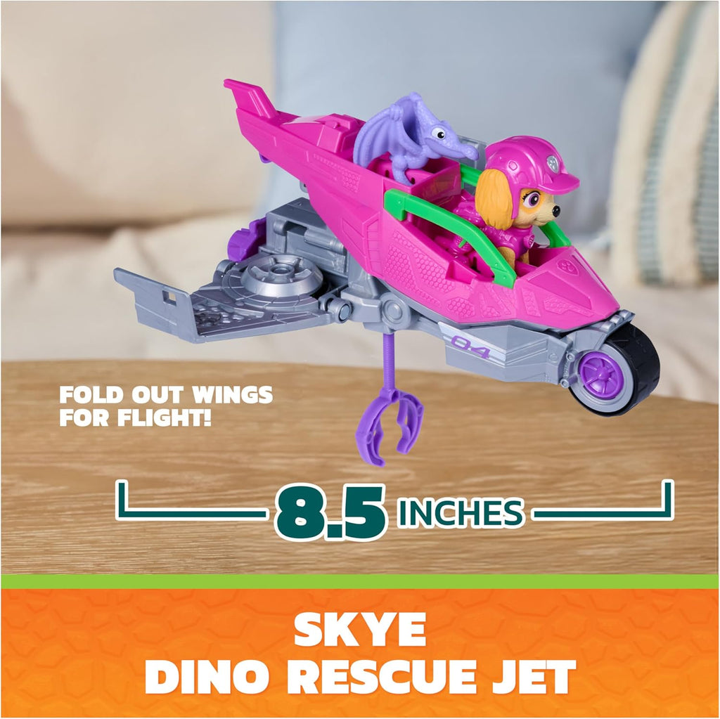 PAW Patrol The Dino Movie Skye Dino Rescue Jet with Skye Figure & Baby Pterodactyl