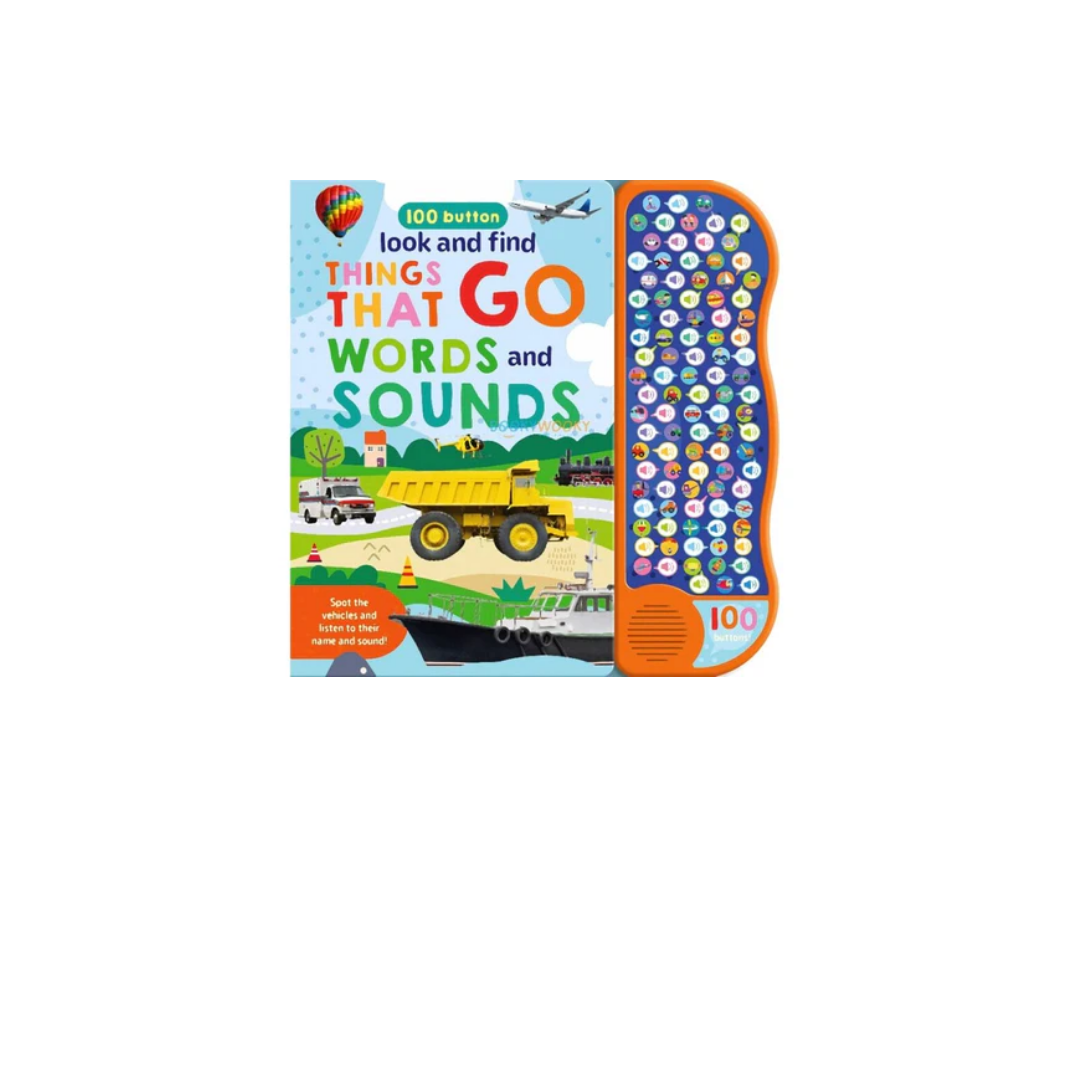 100 Button Look and Find Things That Go Words and Sounds Book