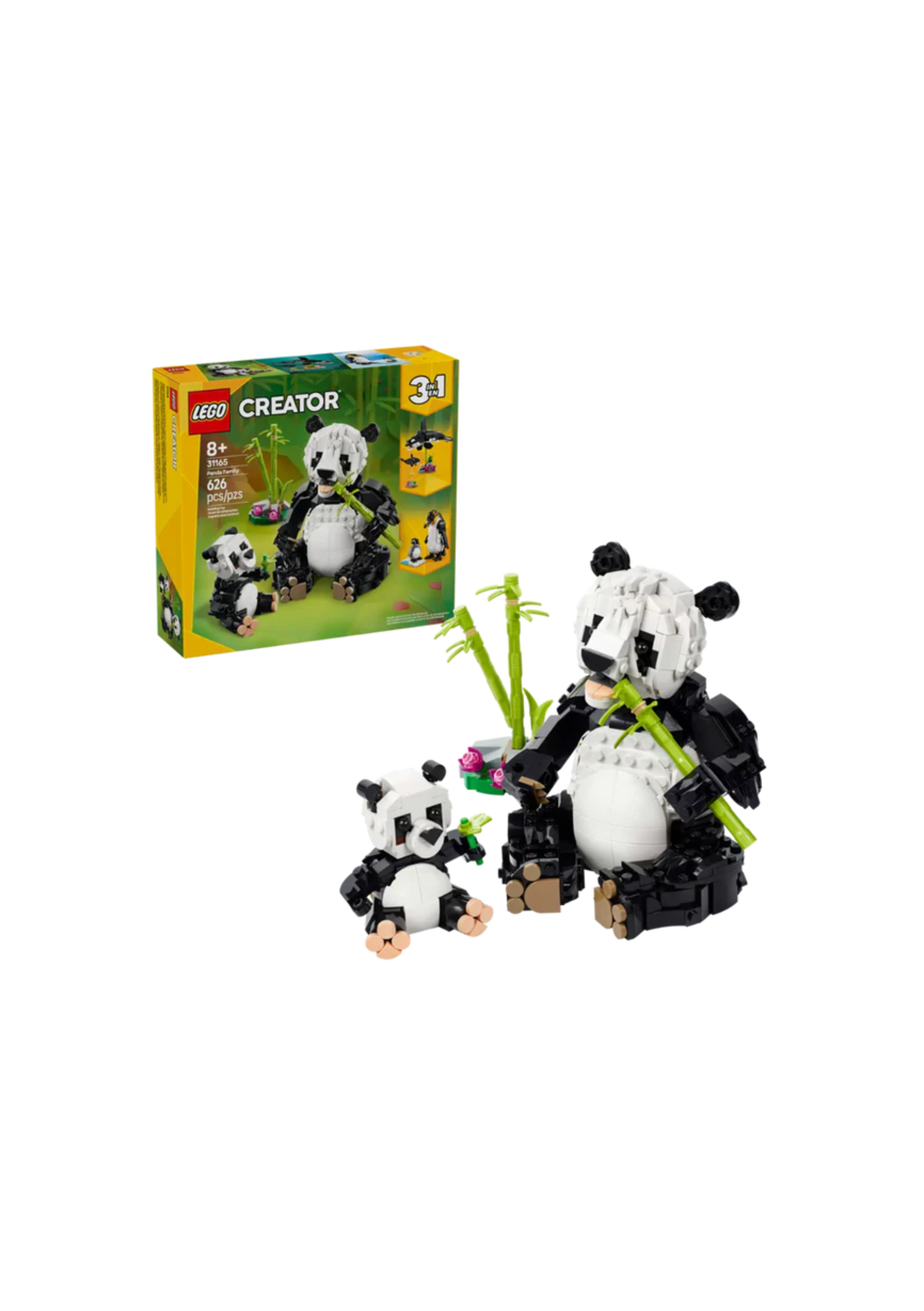 Lego 31165 Creator Wild Animals Panda Family (626 Pieces)