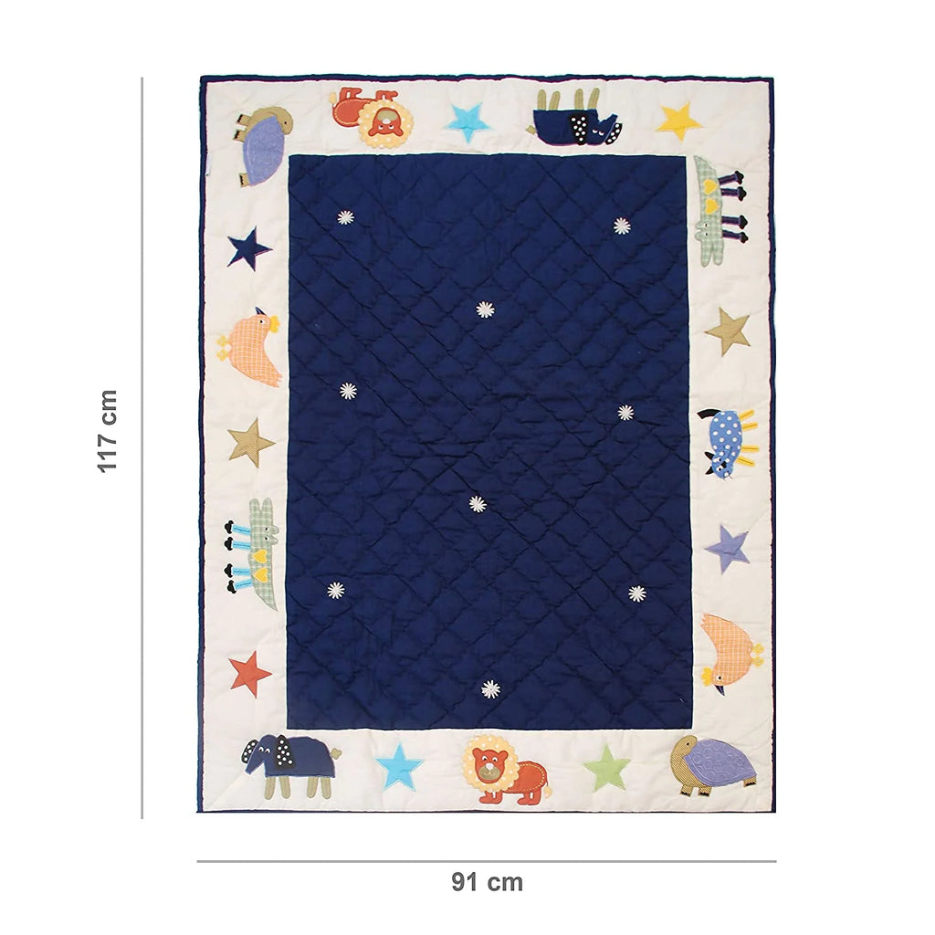 Abracadabra 6-Piece Baby Cot Bedding Set – Crocodile Theme | 100% Premium Cotton | Baby Nursery Bedding
