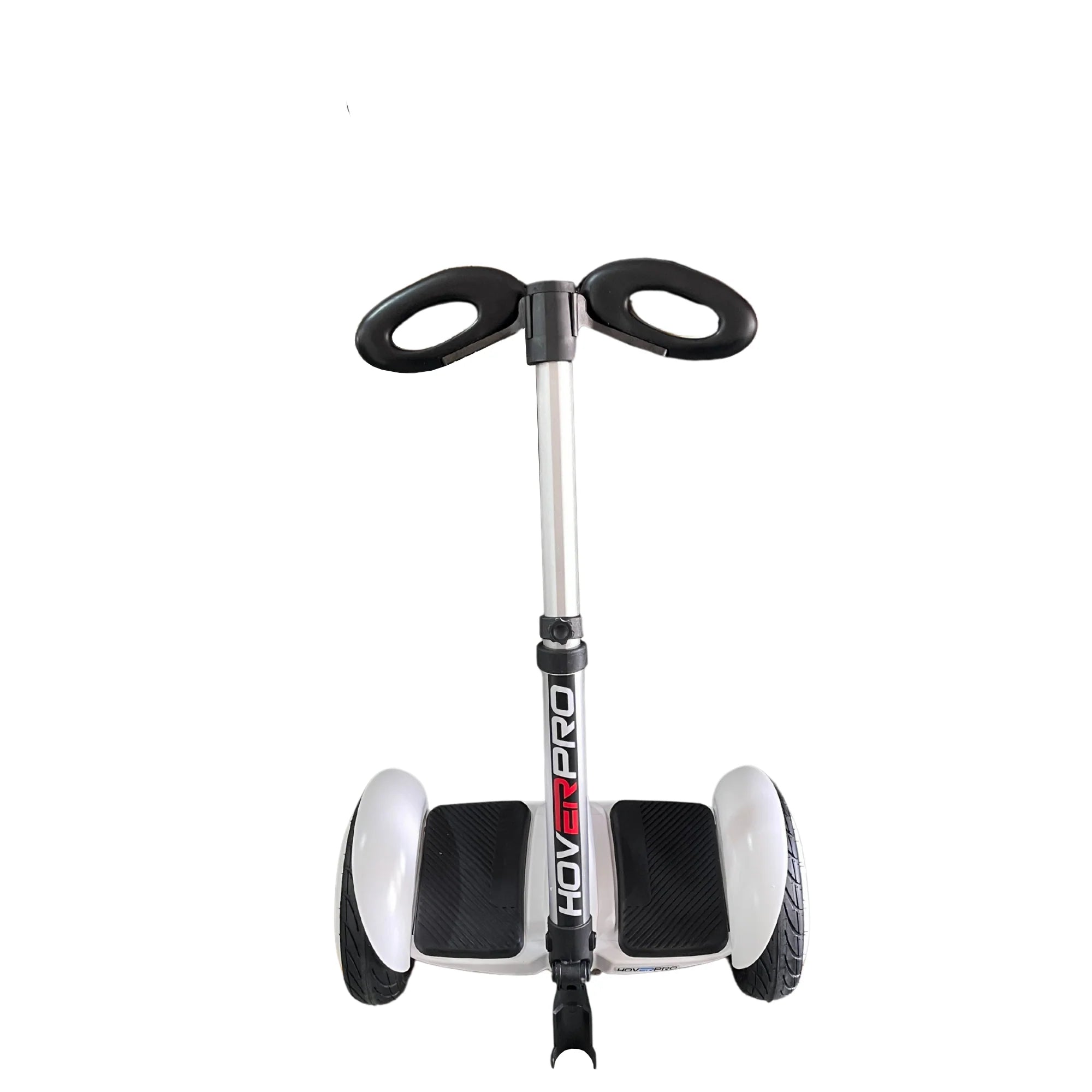 Hoverpro Self-Balancing Scooter with Adjustable Handle Bar – White Hybrid Duo Miniseg White with Handle Hoverboard
