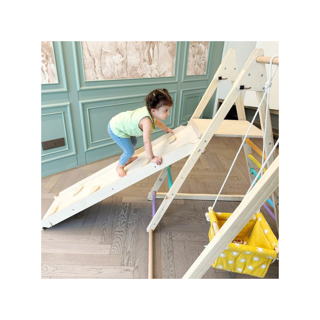 Curious Cub Wooden 4-in-1 Jungle Gym