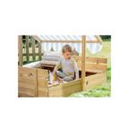 Plum Toys Wooden Sandpit With Canopy - Natural