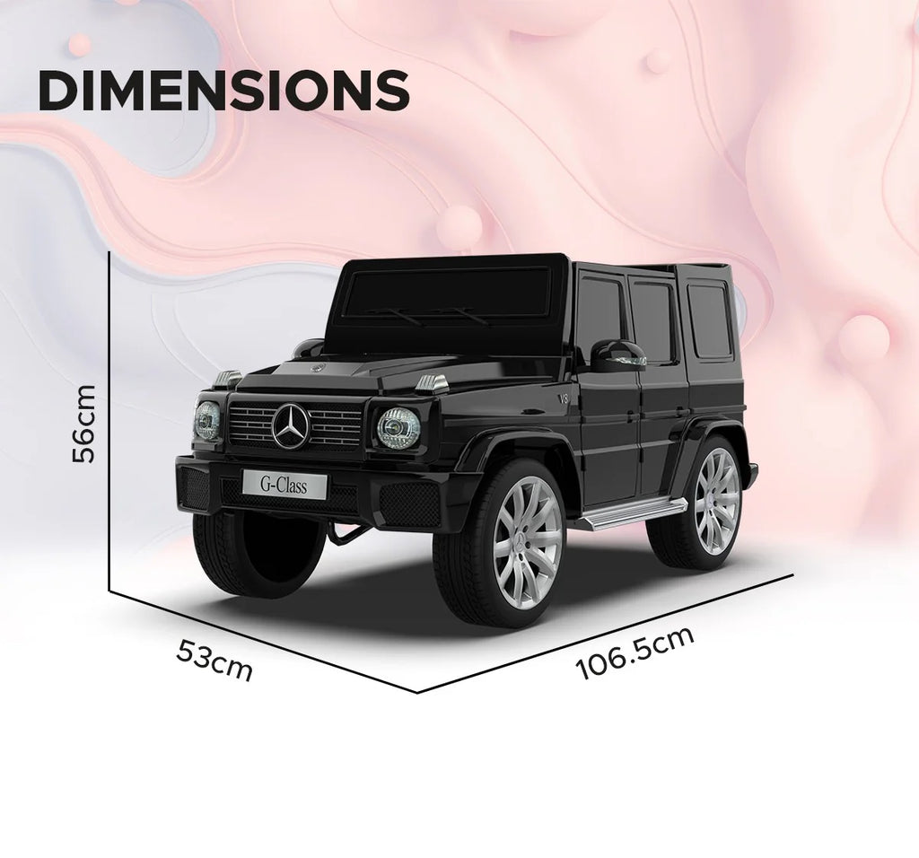 EMotorad Formula Fun Battery Oprated Mercedes Benz G-Wagon Ride-On Car, Black