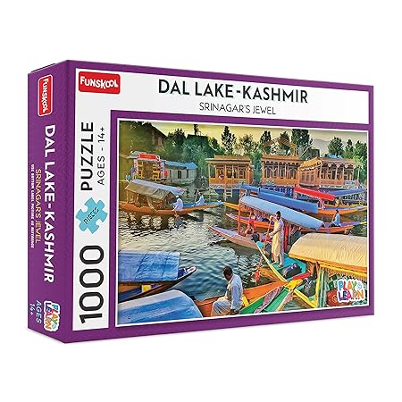 Funskool Dal Lake Kashmir Jigsaw Puzzle Game for Kids, 1000 Pieces