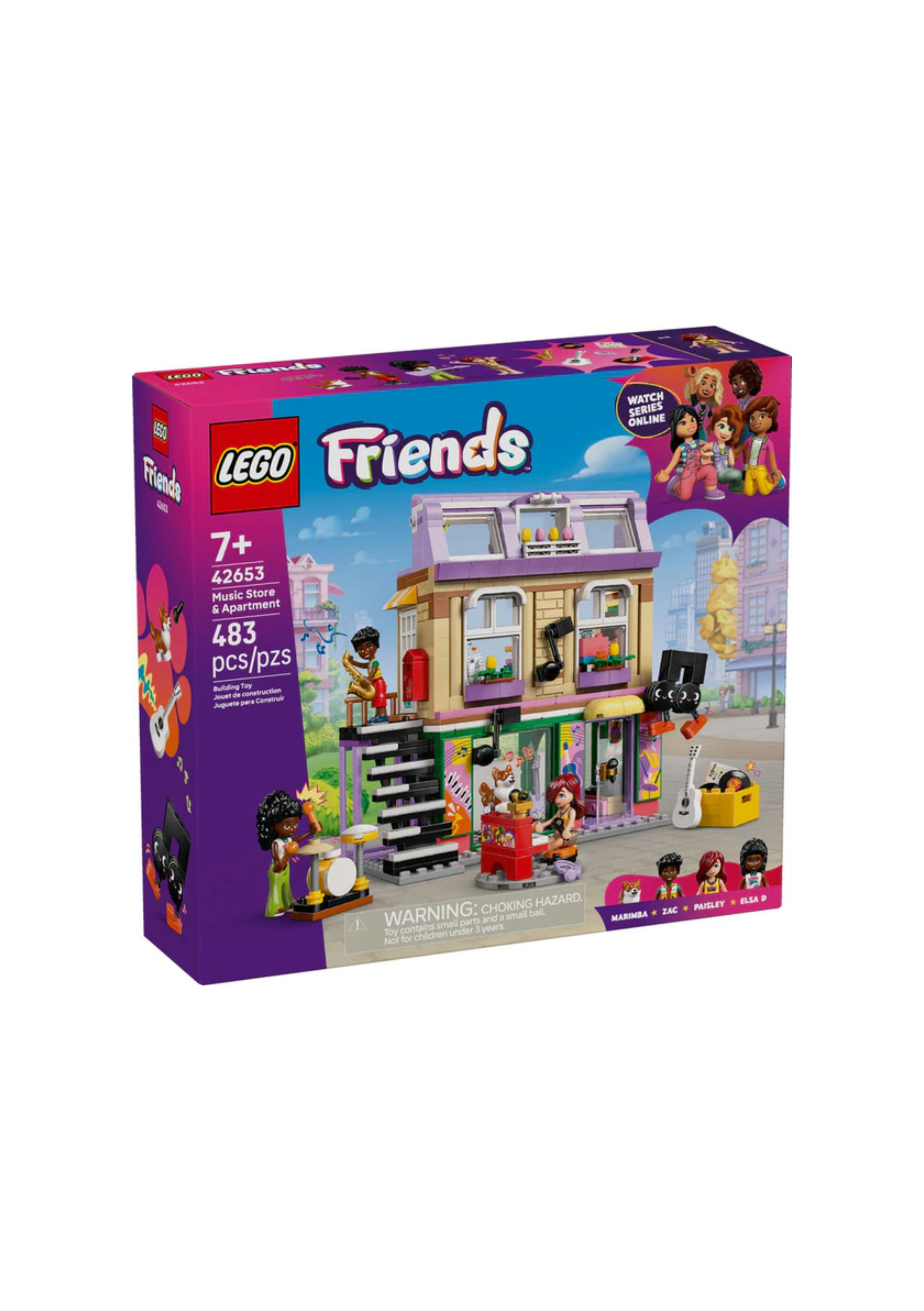 Lego 42653 Friends Music Store & Apartment (483 Pieces)