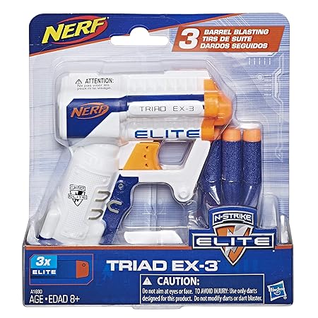 Hasbro Nerf N-Strike Elite Triad EX-3 Blaster,