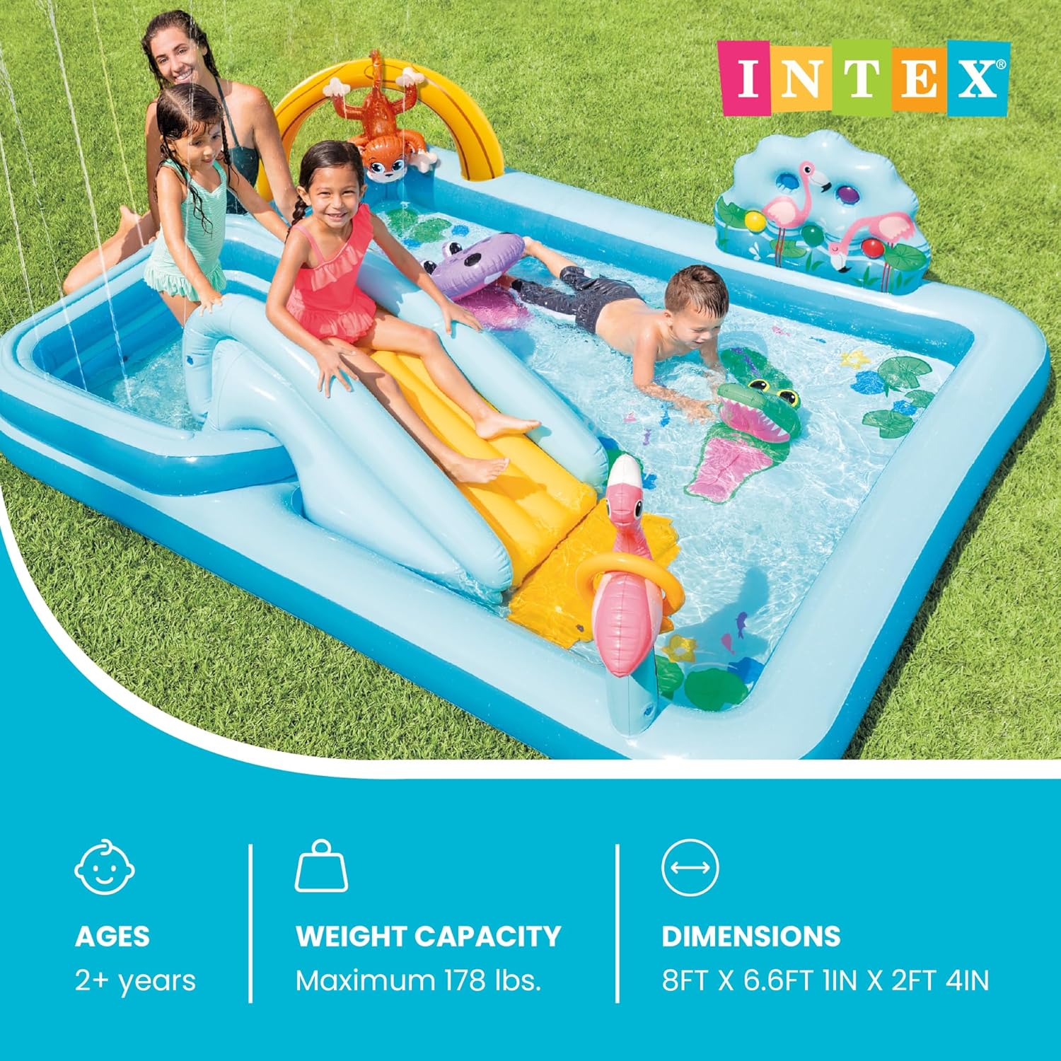 Intex Jungle Adventure Inflatable Play Center Swimming Pool (57161)