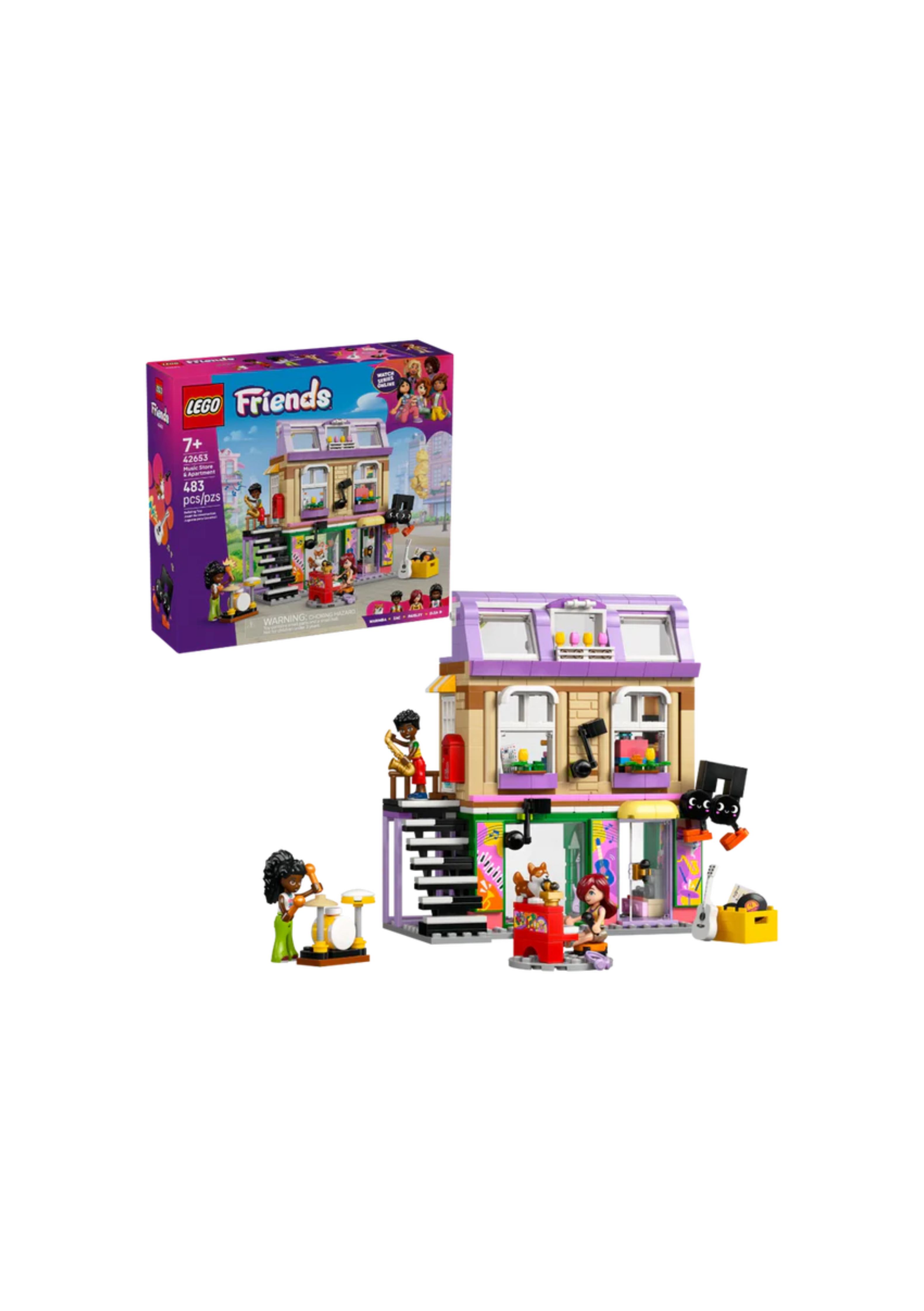 Lego 42653 Friends Music Store & Apartment (483 Pieces)